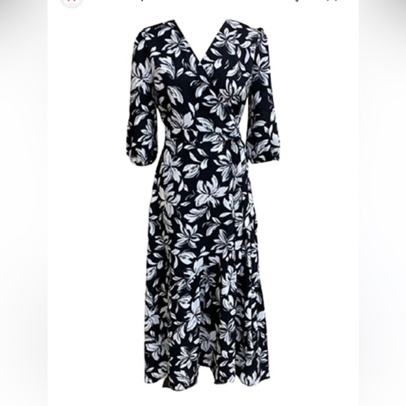 Bar lll floral print wrap midi dress XXS - Picture 1 of 7